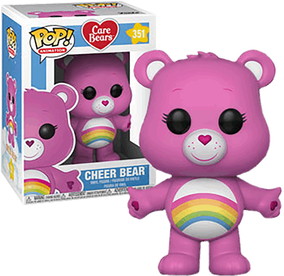 Cheer Bear Pop Vinyl Figure - Pop Vinyl Care Bear (600x600), Png Download