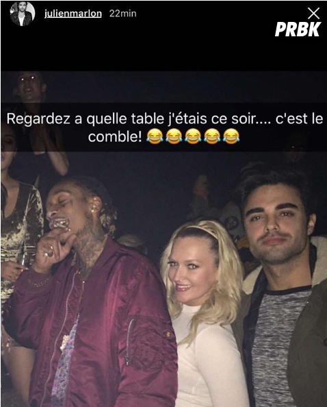 Julien Marlon Pose Avec Wiz Khalifa, - Wiz Khalifa Et Astrid Nelsia (624x600), Png Download