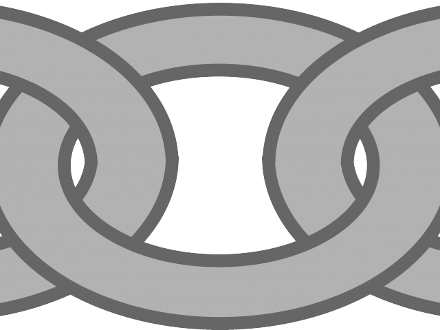 Metal Clipart Silver Line - Chain Link Circle Three Link Clipart (640x480), Png Download