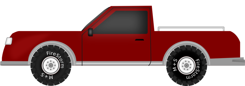 Pickup Truck Car Tire Motor Vehicle - Car (970x340), Png Download