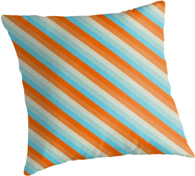 Diagonal Stripe Pattern Png - Cushion (875x875), Png Download