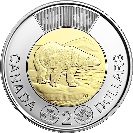 2 Dollar Coin Canada (570x570), Png Download