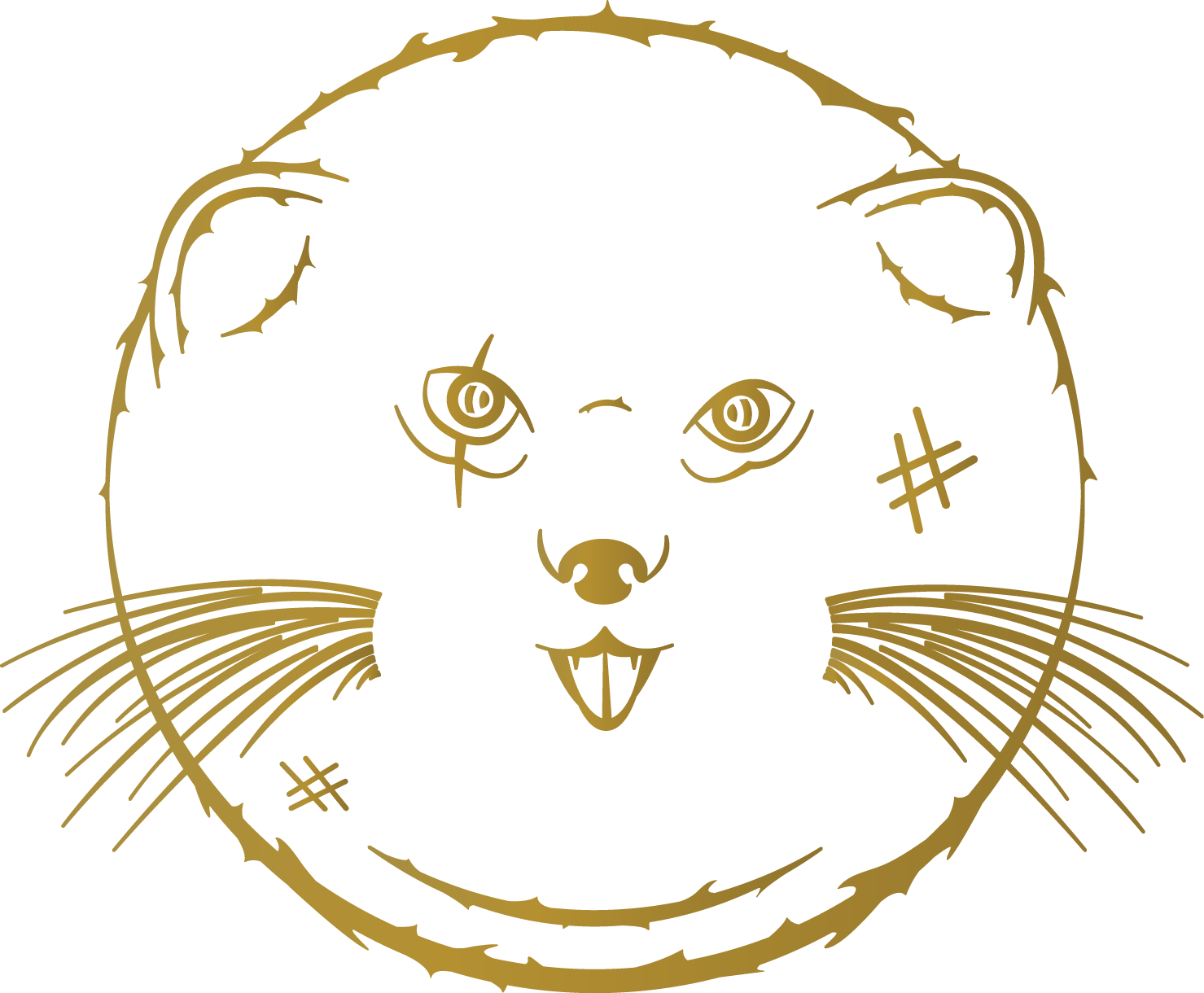 Fatcat Logo Gold (1479x1220), Png Download