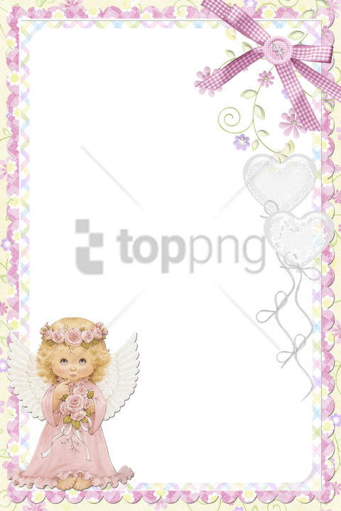 Download Free Png Marcos Para Invitaciones De Bautizo Png Image Angel Frame Pink Png Png Image With No Background Pngkey Com