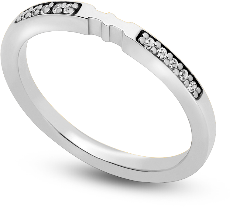 Standard View Of Wbsr5 In White Metal - Engagement Ring (800x800), Png Download