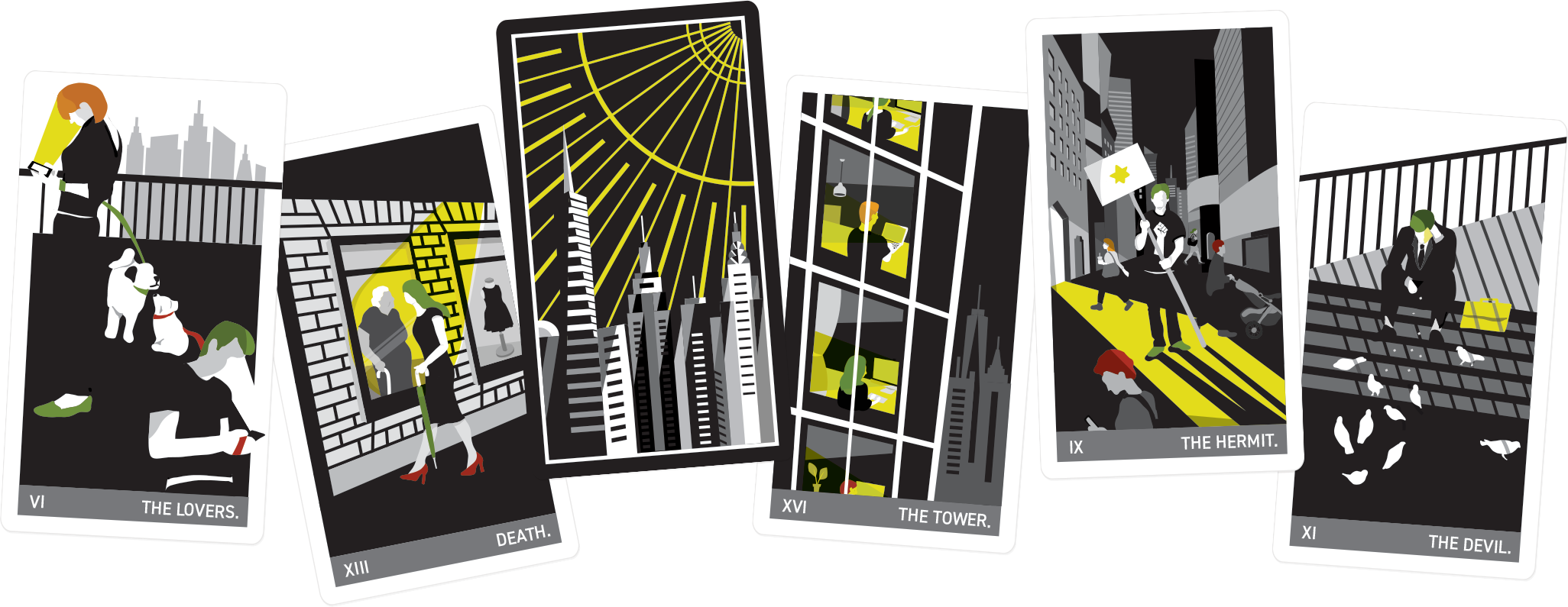 Tarot Card Design - Graphic Design (2052x795), Png Download