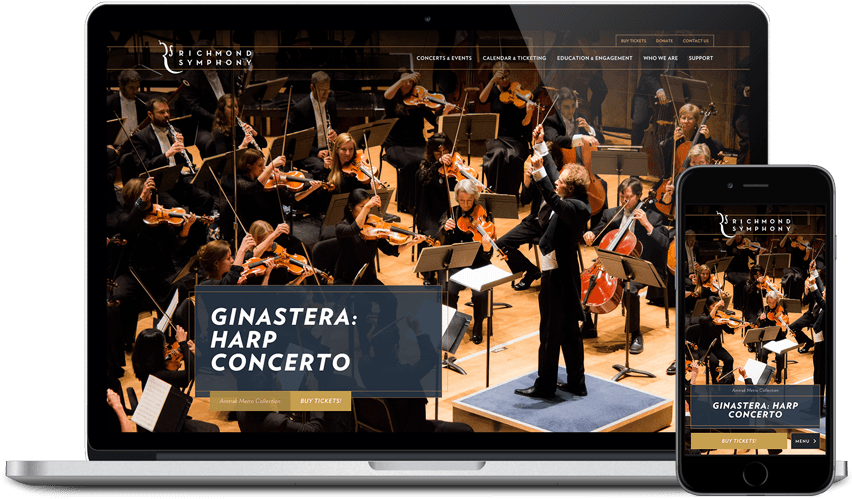 Richmond Symphony Case Study Image - Orchestra (950x510), Png Download
