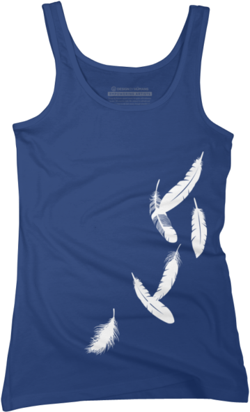 Falling Feathers - Active Tank (650x650), Png Download
