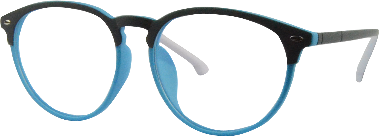 Tr8211 Black/blue Cheap Glasses $118 - Black And Blue Glasses (1440x600), Png Download