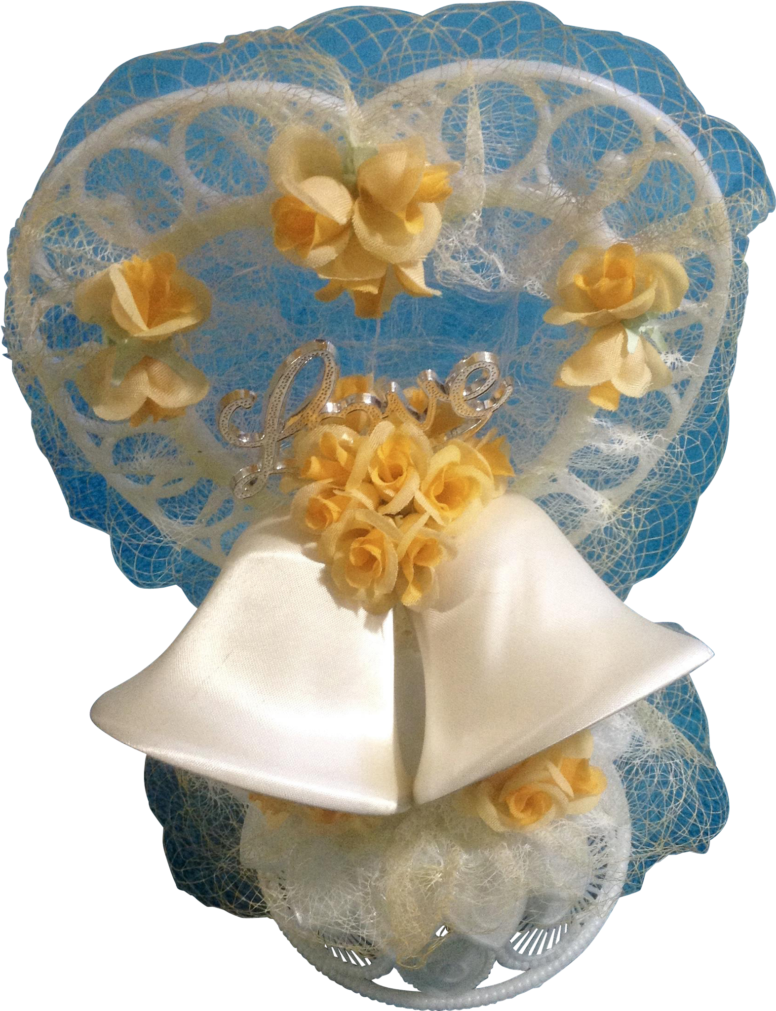 Vintage Wedding Cake Topper, Amidan's, Love & Bells - Artificial Flower (2048x2048), Png Download