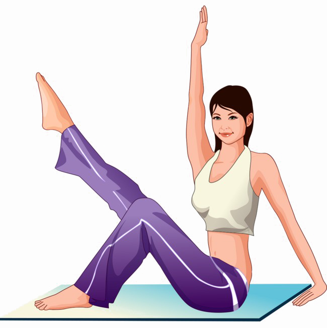 Yoga Girl Png File - Девушка Йога Png (650x651), Png Download