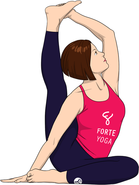 Compass Yoga Pose - Advanced Seated Yoga Poses (900x675), Png Download