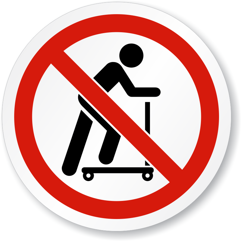 Iso Prohibition Sign - Scooters Sign (800x800), Png Download