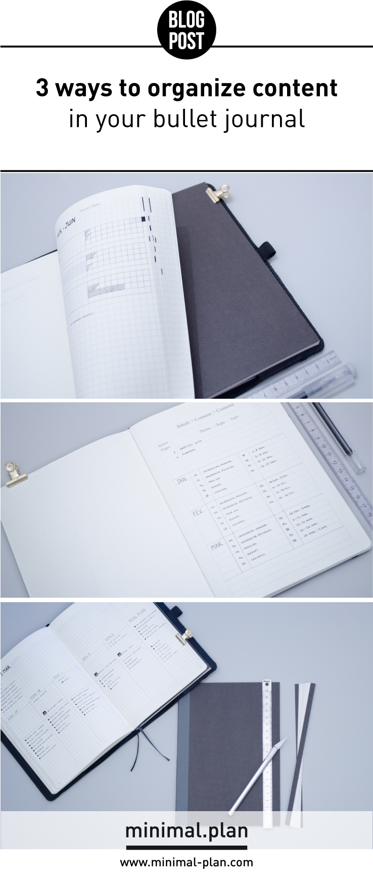 3 Ways To Organize Content In Your Bullet Journal And - Document (738x1743), Png Download