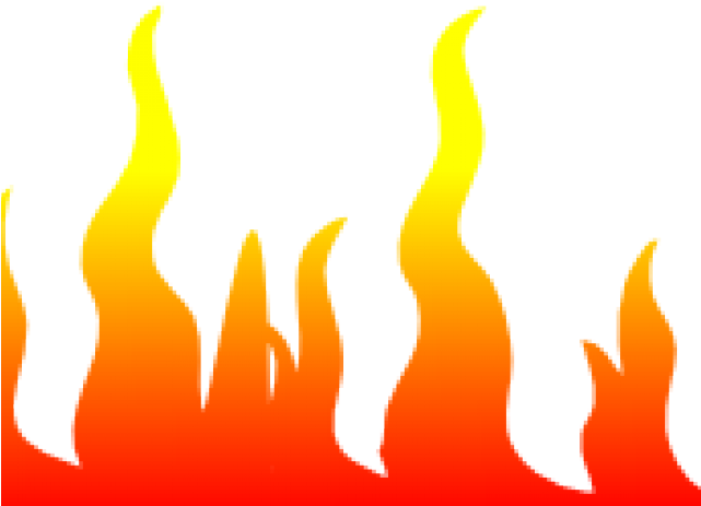Fire Flames Clipart Page Border - Flame (640x480), Png Download