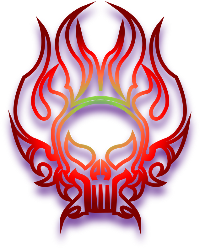 Skull01 - Circle (640x807), Png Download