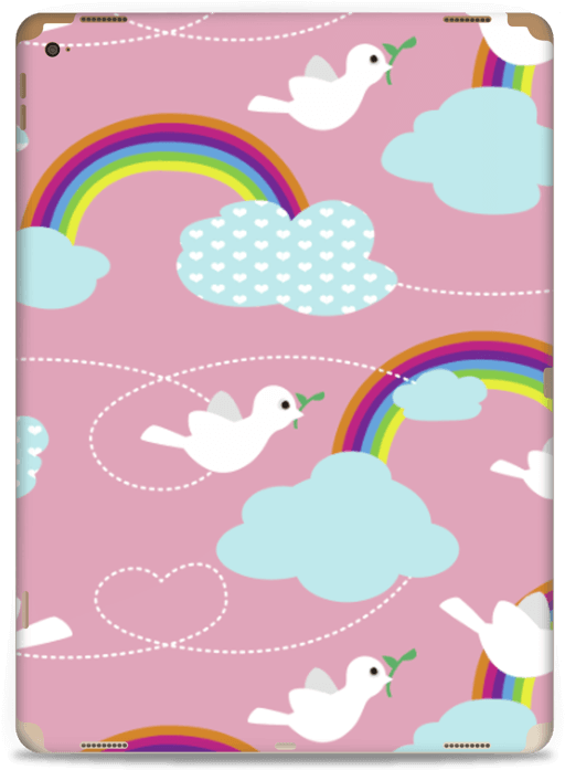 Palomas De La Paz - Cartoon (584x800), Png Download