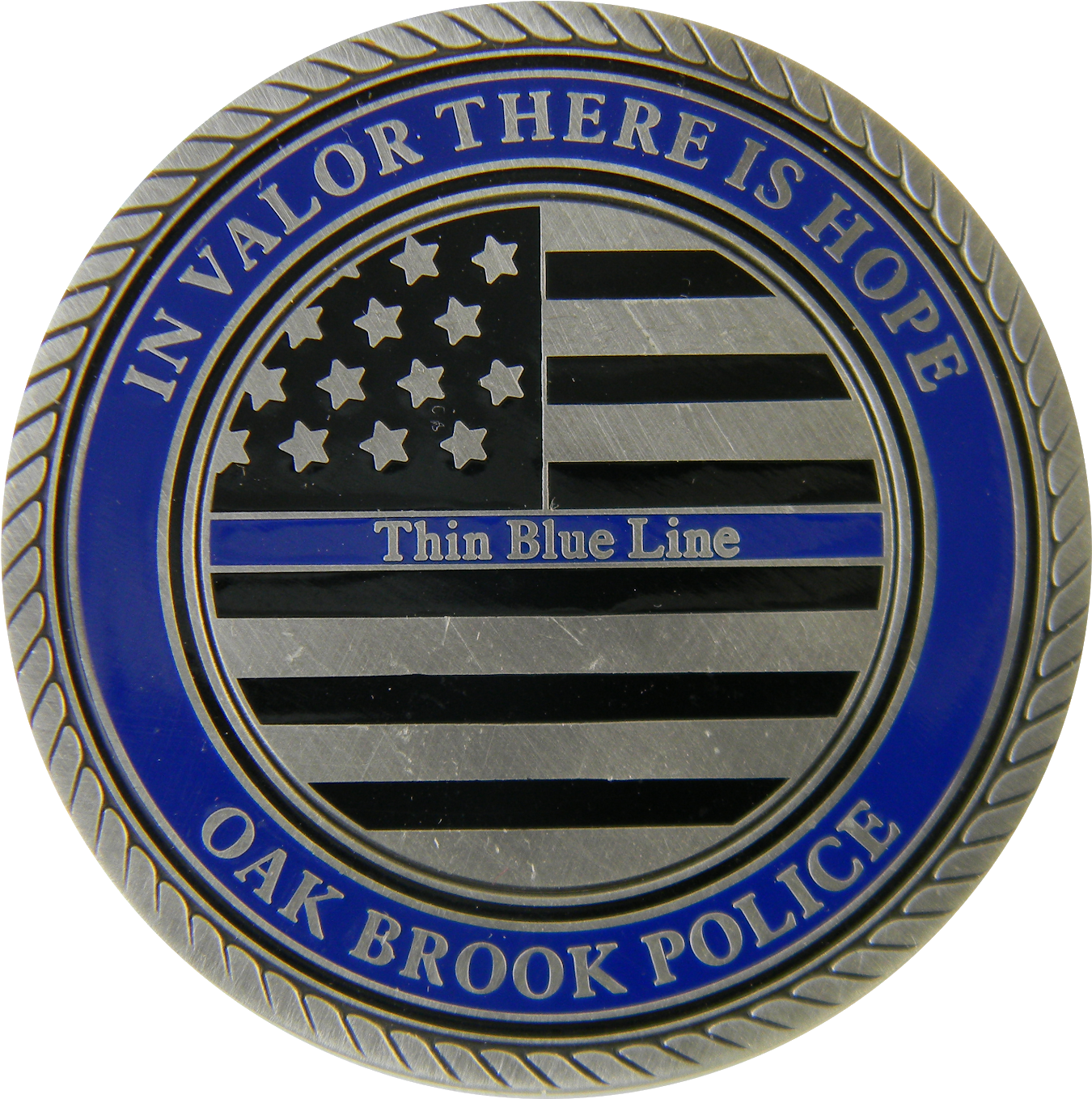 Oak Brook Il Pd Thin Blue Line - Emblem (1600x1542), Png Download