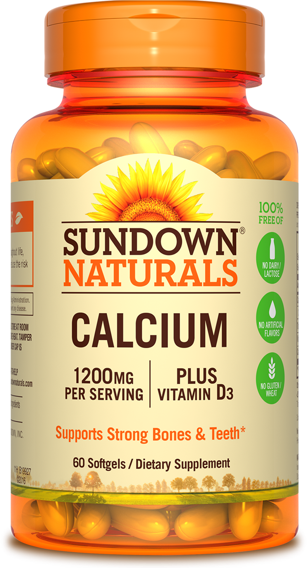 Sundown Naturals Calcium (1116x1980), Png Download