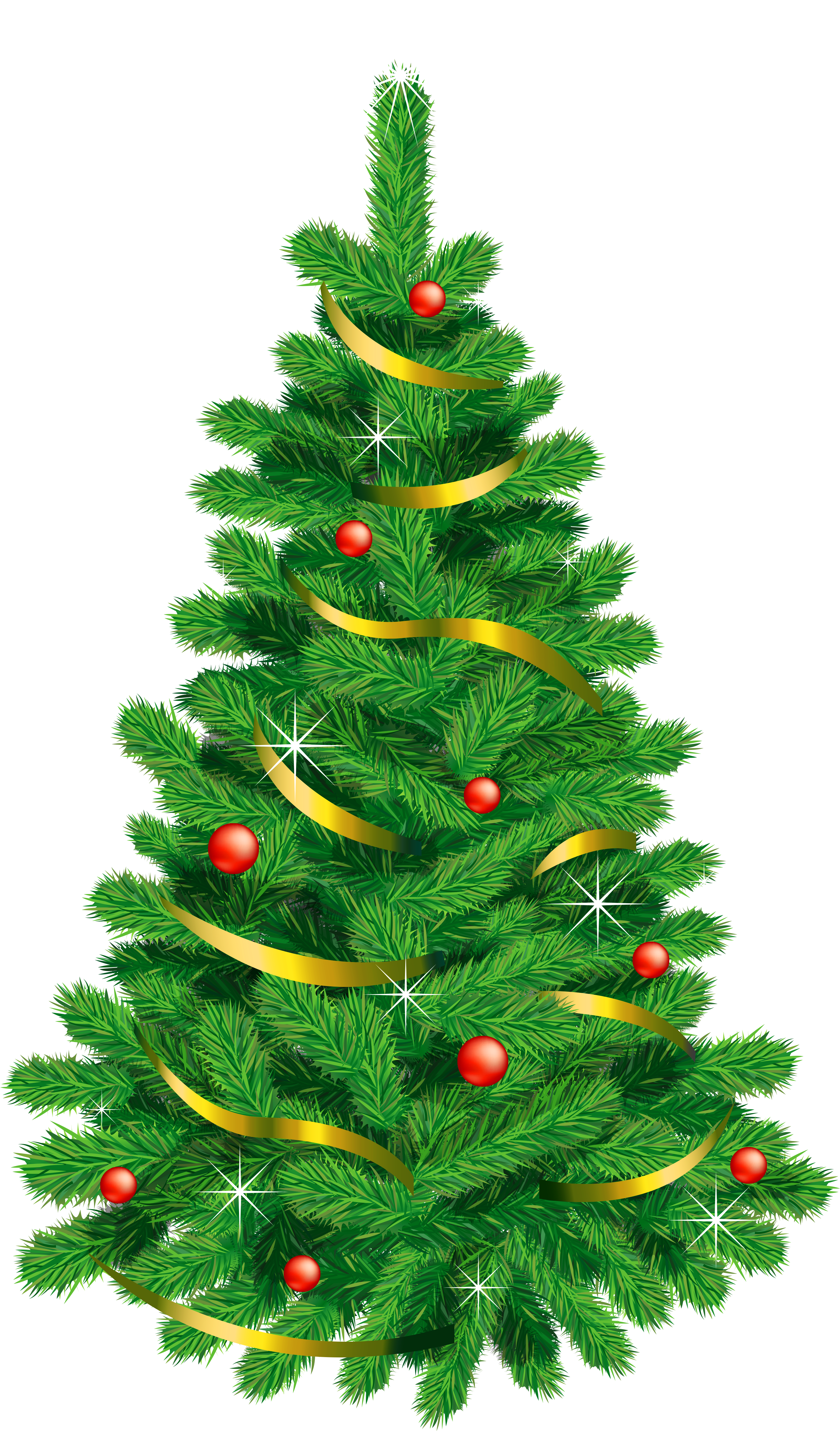 Download Transparent Green Deco Christmas Tree Christmas Tree Cartoon Free Png Image With No Background Pngkey Com