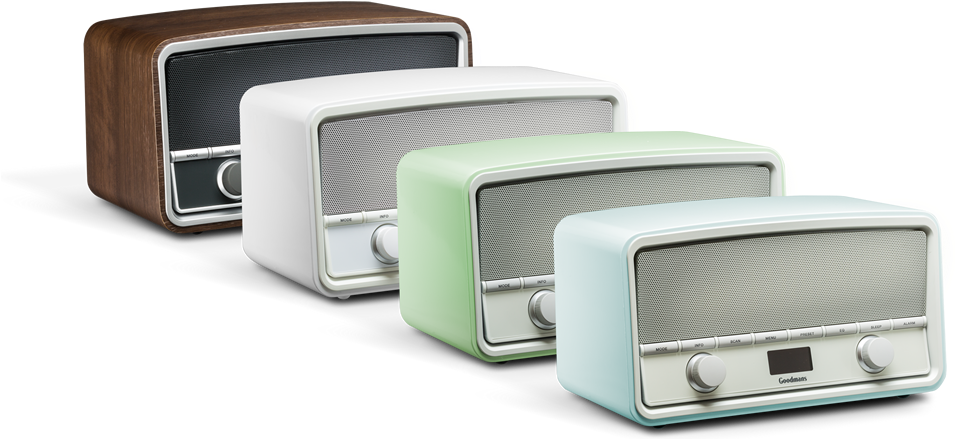 Goodmans 50s Style Heritage - Radio Dab Bluetooth Retro (1170x500), Png Download