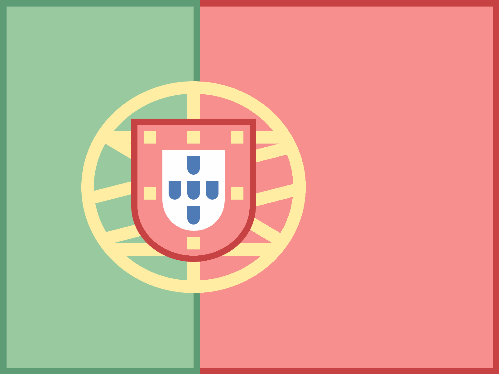 Portugal Icon - Emblem (1600x1600), Png Download
