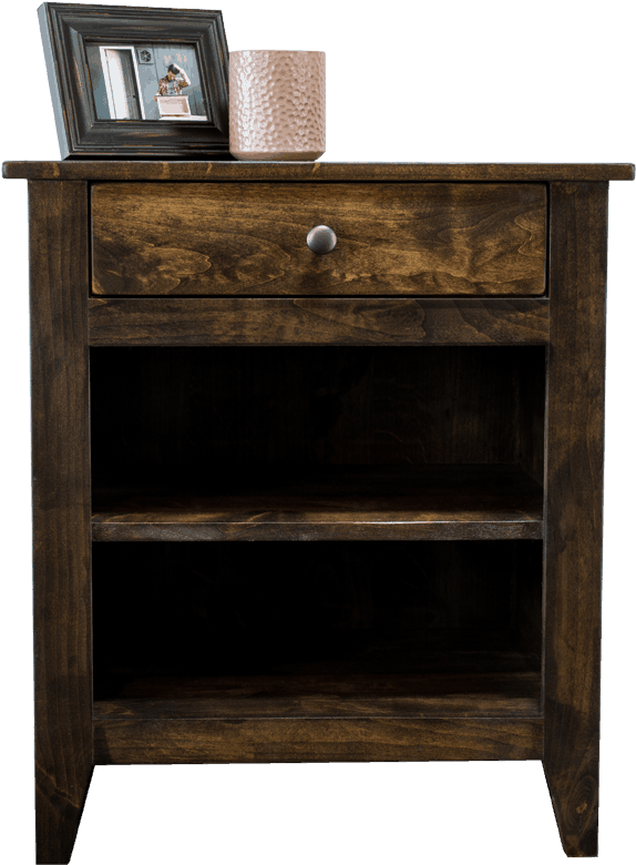 Hampton Bay Nightstand Handcrafted Nightstand With - End Table (1600x1068), Png Download