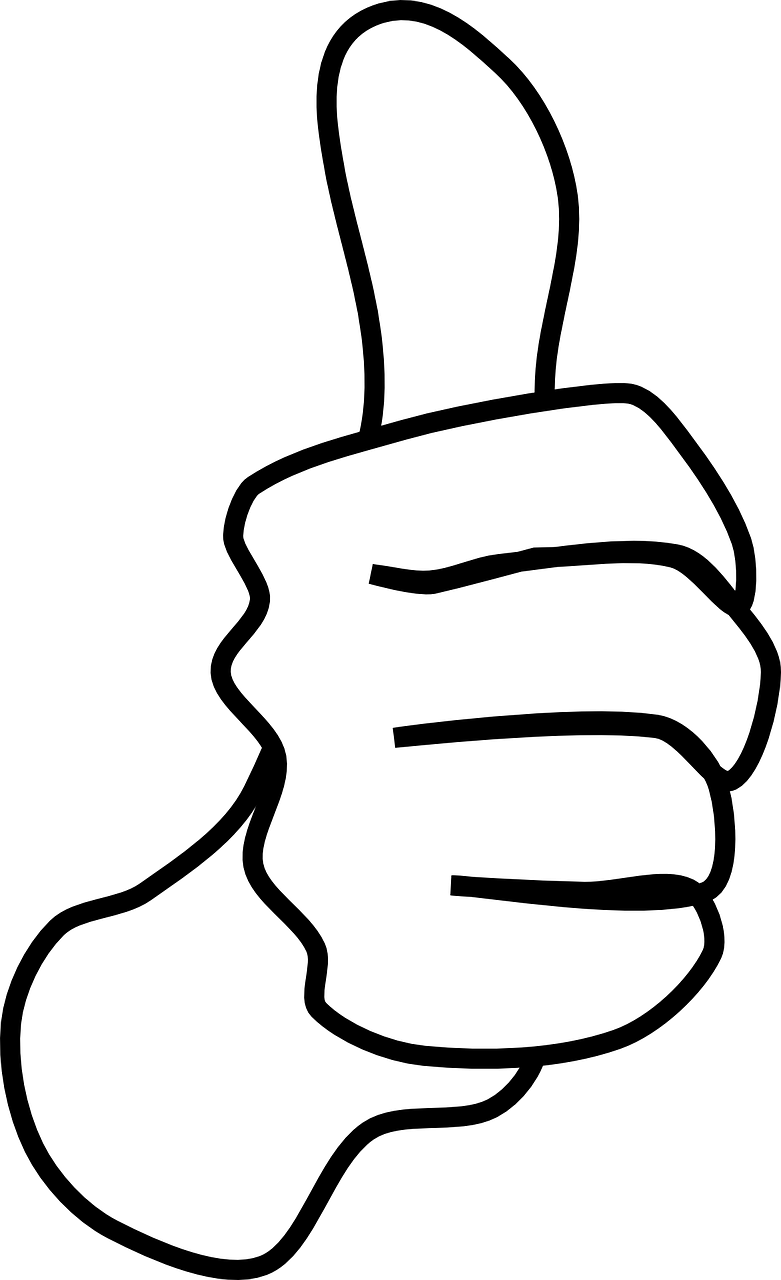 Thumb - Thumb Finger Clipart (781x1280), Png Download