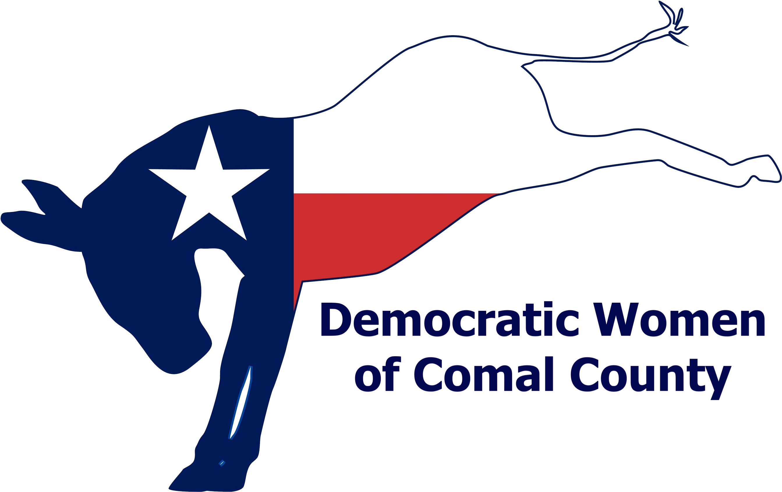 Texas Democrat Donkey (3000x1915), Png Download