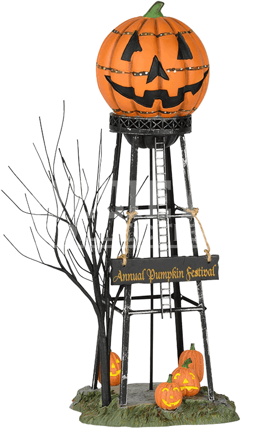 Halloween Water Tower - Halloween Tower (850x850), Png Download