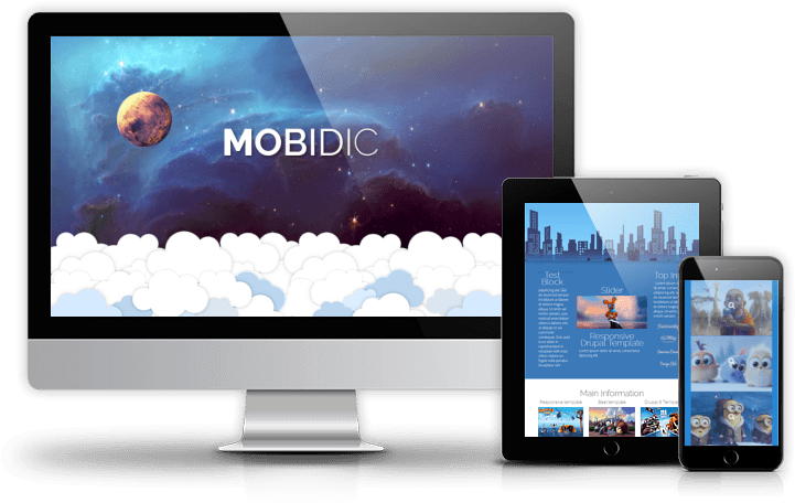 Drupal 8 Portfolio Theme Mobidic - Tablet Computer (800x600), Png Download