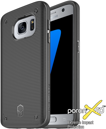 Galaxy S7 Flexguard Case With Poron Xrd - Patchworks S7 (600x600), Png Download