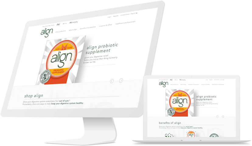 Macbook Pro & Imac Mockup Template Align (1000x563), Png Download