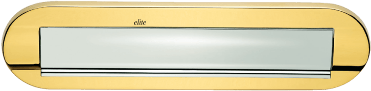 Related Letter Box Plate - Brass (1024x640), Png Download