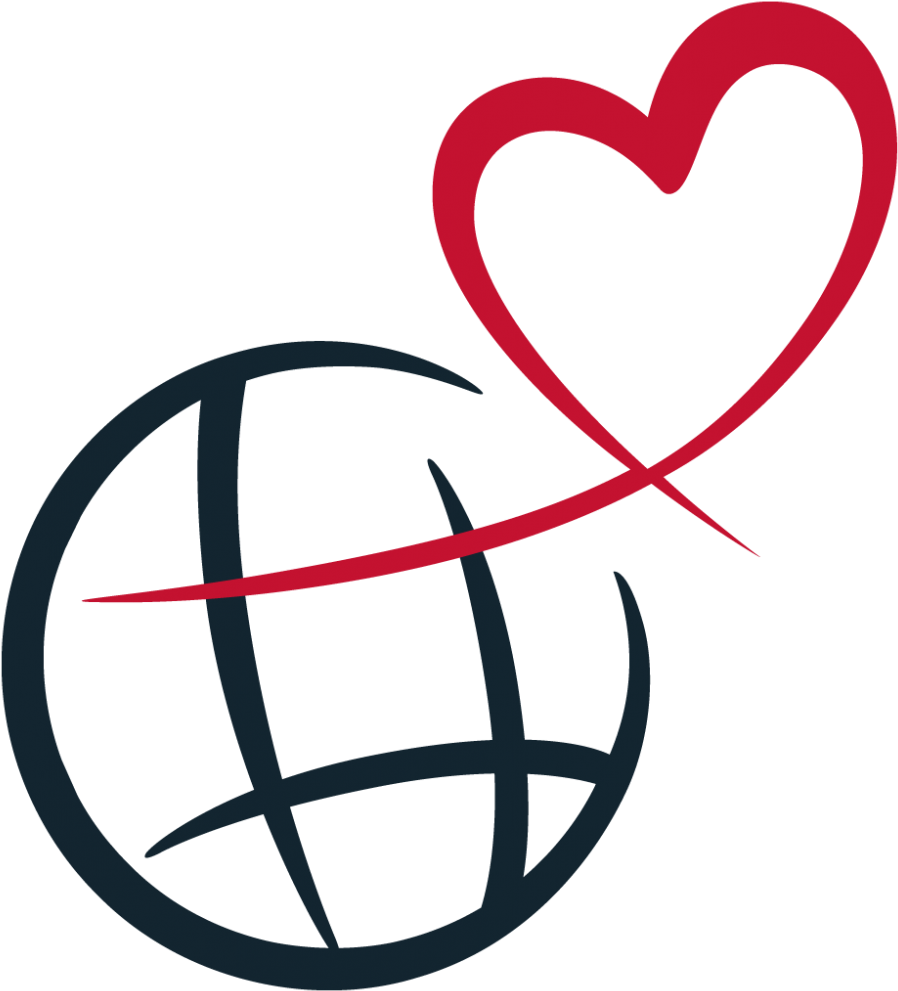 Globeheartlogo - Globe Heart Logo (922x1024), Png Download