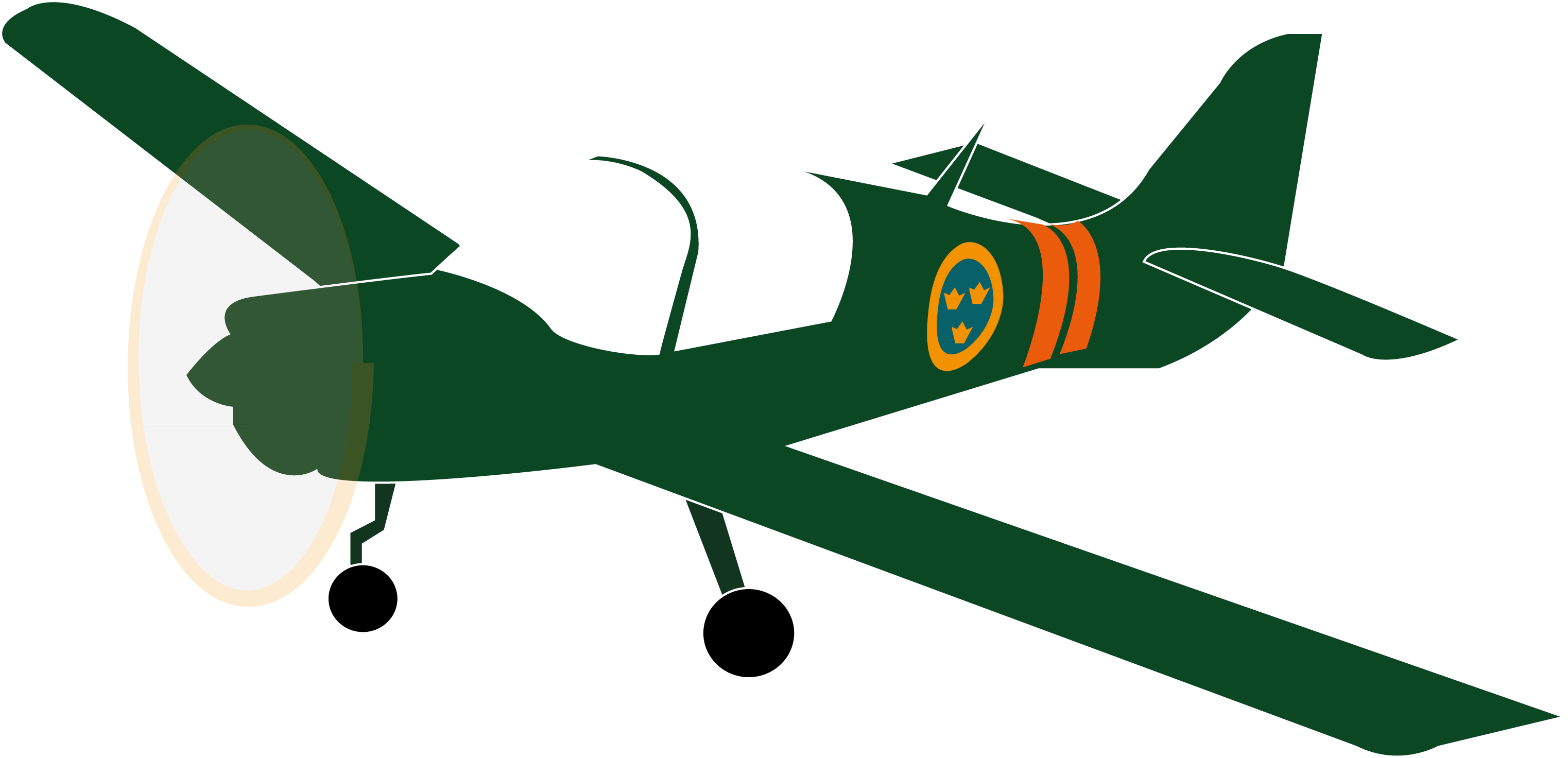 A Pretty Good Vector - Light Aircraft (3045x1472), Png Download