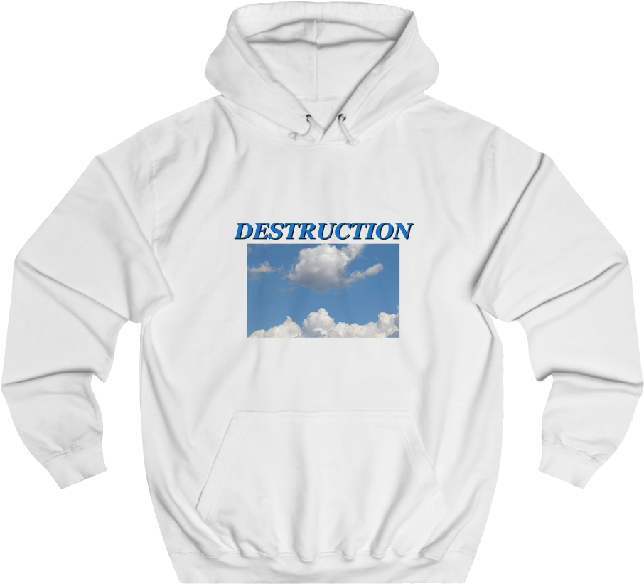 Destruction Hoodie - Sweatshirt (1024x1024), Png Download