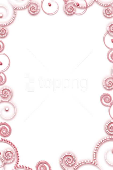 Free Png Transparent Frame With Pink Elements Png Images - Christmas Frame Pink Clipart (480x720), Png Download