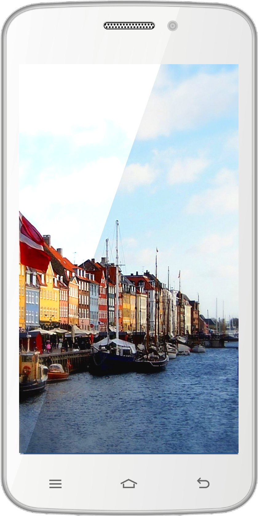 S515 Bila - Dotykový Telefon Aligator (958x1741), Png Download