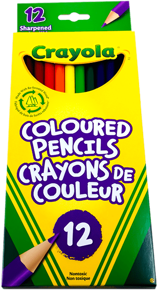 Crayola Sharpened Colored Pencils - Paper Product (800x600), Png Download