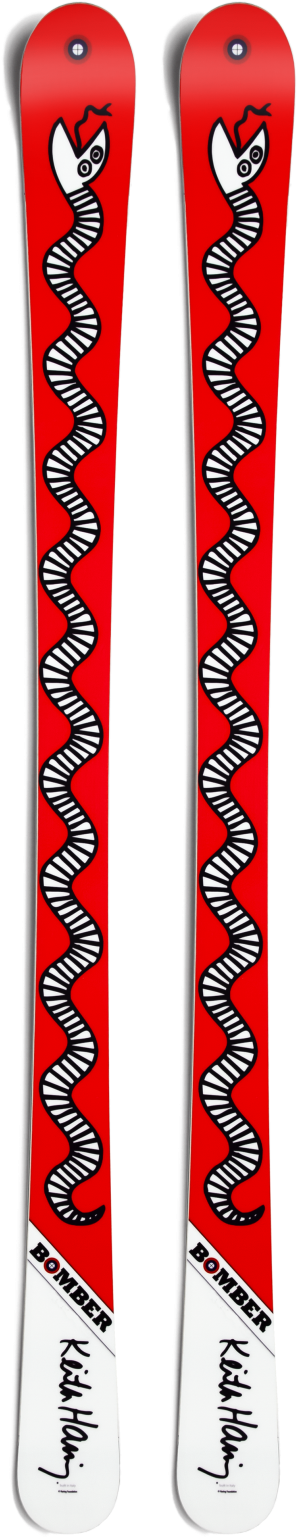 Bomber Ski Red Snake - Bomber Ski (500x1705), Png Download