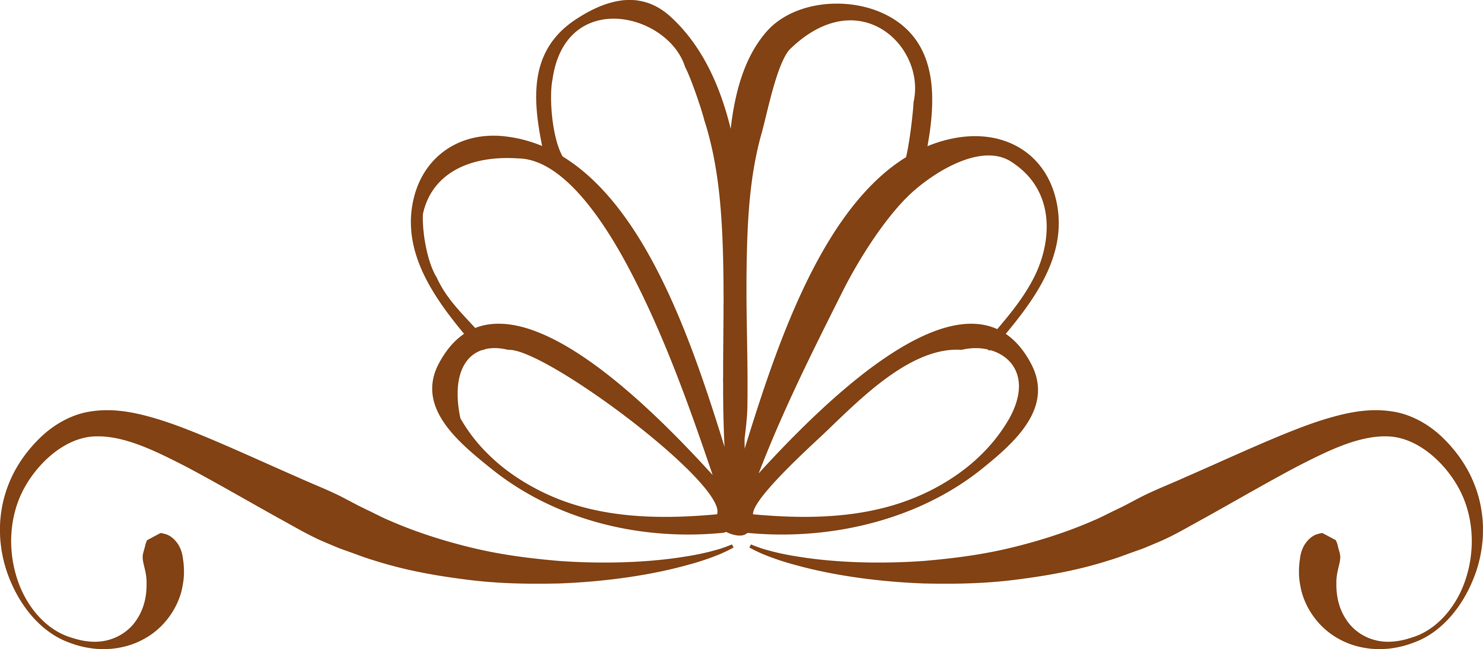 Ornamentos Png - Floral Ornaments Png Transparent (5790x2537), Png Download