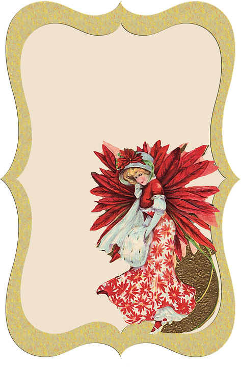 Label, Collage, Vintage, Lady, Young, Woman, - Illustration (473x720), Png Download