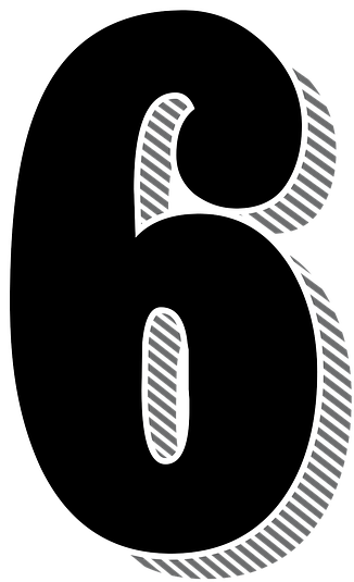 Number 6 Png - Numero 3 Sombra Png (480x720), Png Download
