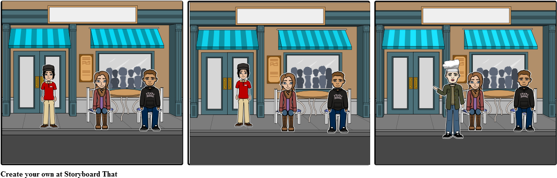 Spanish Waitress Comic - Illustration (1164x385), Png Download