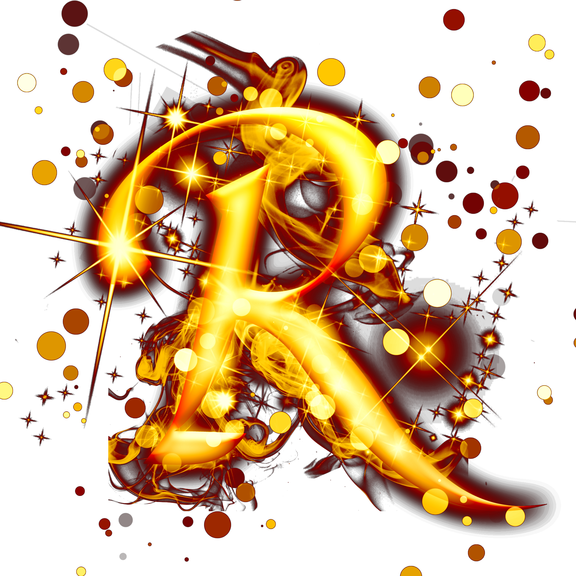 Oro Efectos De Luz Letras Psd - Graphic Design (2000x2000), Png Download