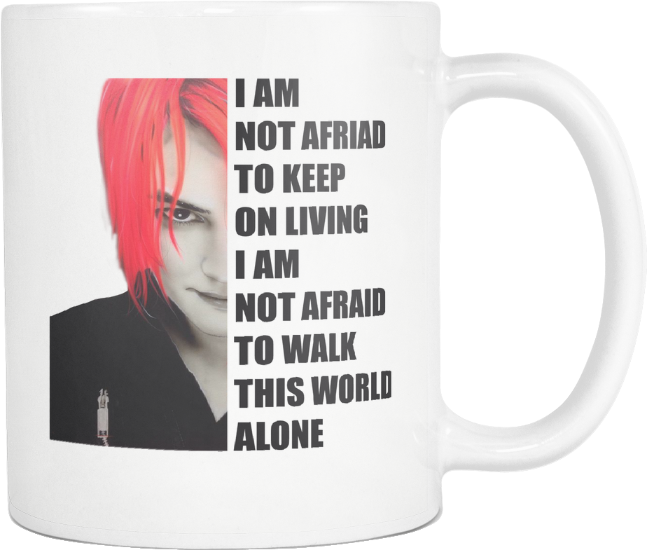 Gerard Way Mug, My Chemical Romance, Mikey Way, Ray - Caution New World Order Ahead (1024x1024), Png Download