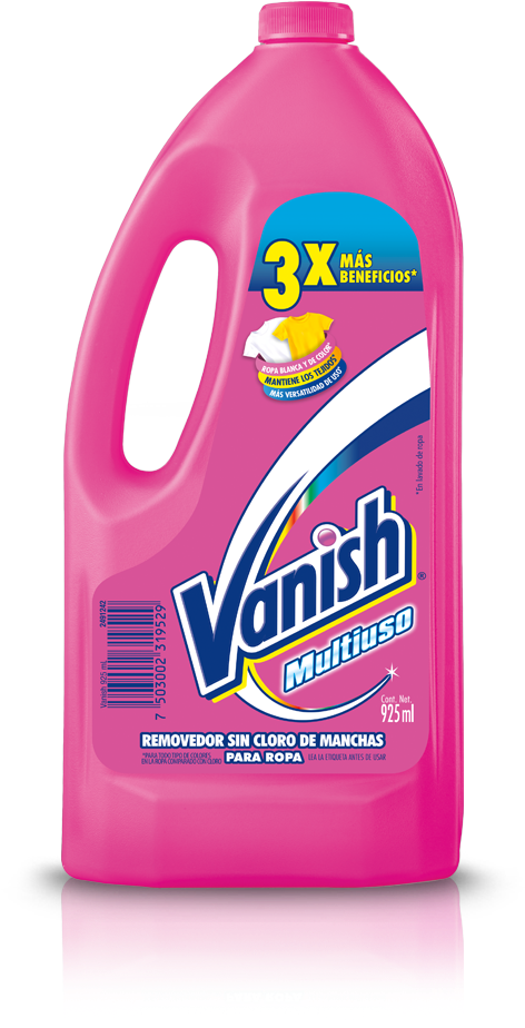 Liquido - Vanish Liquid Chlorine Free 500ml (625x1042), Png Download