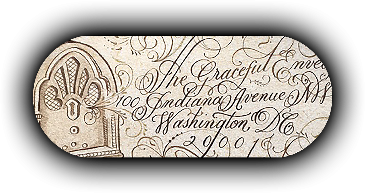 Wedding Envelope Calligraphy - Illustration (1210x646), Png Download