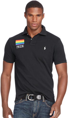 Custom Fit Pride Polo Shirt - Ralph Lauren Pride Polo (506x630), Png Download